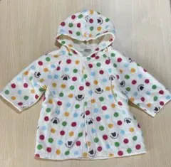 ミキハウス　バスローブ　タオル生地　70〜90cm