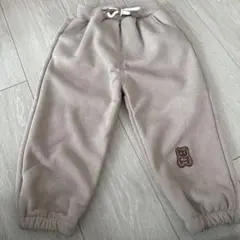 キッズ　クマ刺繍入りコーデュロイパンツ　〜110㎝