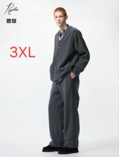 【新品・3XL・タグ付き】UNIQLO×NEEDLES フリースワイドパンツ