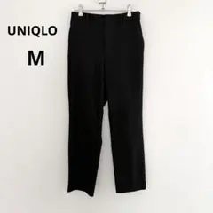 ユニクロ　黒 ストレート　パンツ　M レディース