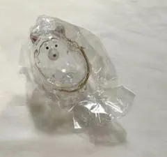 うちのこのけだまだま　犬　カプセルトイ　キーホルダー　白柴