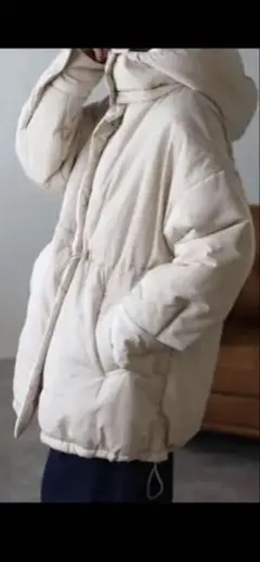 ap retroベージュ フード付き　アウター