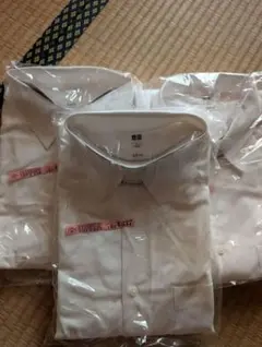 UNIQLO ワイシャツ 長袖 スリムフィット ホワイト Lサイズ 3枚セットのサムネイル