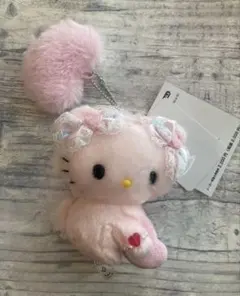 チャーミーキティ　マスコットホルダー（平成うまれキャラクター ふわふわハート）