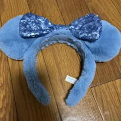 水色 ミッキー耳カチューシャ