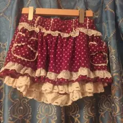 えみちゃん様Liz Lisa ワインレッド ドット柄 ミニスカート