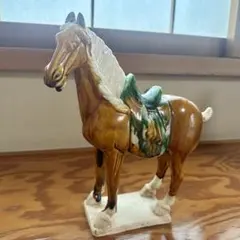 馬 陶器 置物
