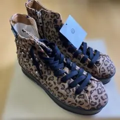 VANS V3732W S-PLAT HI レオパード 22.5-23cm