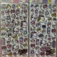 【正規品】ハローキティ3D立体 ボンボンドロップシール 2枚セット