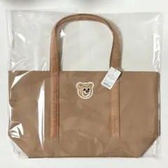 新品未開封 フェイラー オールドテディ ワッペントートバッグ ベージュ 大 LL