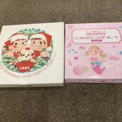 不二家 ペコちゃん 2009 クリスマスプレートとマーメイドプレートのサムネイル