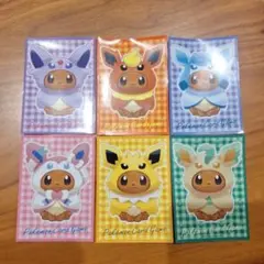 匿名配送☆ ポケモンカード デッキシールド ポンチョ ブイズ 6枚セット