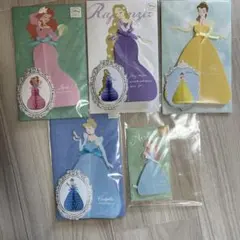 ディズニープリンセス　ハニカムカード　5枚