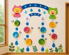梅雨の壁面飾り⭐︎幼稚園・保育園・施設に♪