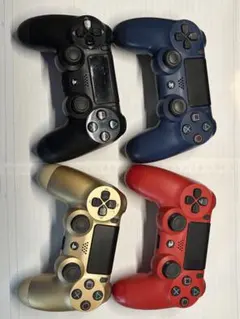 PS4 ワイヤレスコントローラー 4色セットジャンク