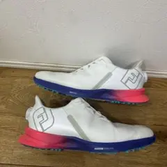 28センチ　W FootJoy ゴルフシューズ ホワイト/ブルー/ピンク