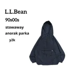 90s 00s L.L.Bean stowaway ナイロンアノラックパーカーM
