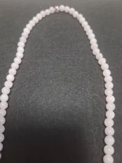 天然石　パワーストーン　ミャンマー産翡翠　ピンクのネックレス