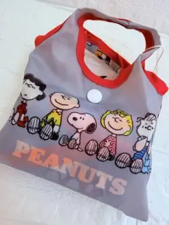■新品■ PEANUTS エコバッグ スヌーピー グレー系のサムネイル