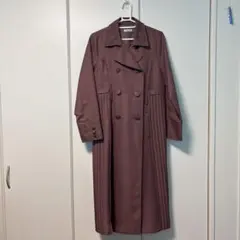 axes femme パープル トレンチコート