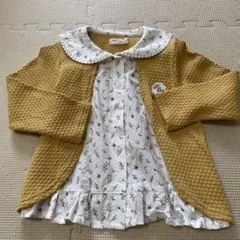 新品未使用 Biquette ビケットクラブ カーディガン 100cm シャツ付