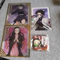 鬼滅の刃　禰豆子　しのぶ　カナヲ　クリア色紙など