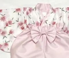 ベビー袴　ハンドメイド　女の子お食い初め　お宮参り　初節句