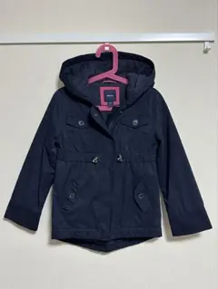 GapKids パーカージャケット120cm フード付きコート 中綿 ネイビー