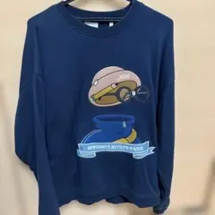 タグ有りINVISIBLE KITH FRIENDSコラボ　トレーナー ネイビーのサムネイル