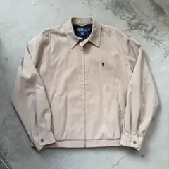 Polo by Ralph Lauren スイングトップ ベージュ M 刺繍ロゴ