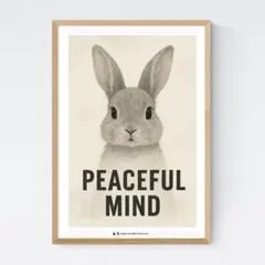 【超SALE】SIMRIDE アートポスター（A4サイズ）うさぎ