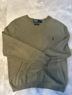 00s Polo by Ralph Lauren ニット Lサイズ 古着 カーキ