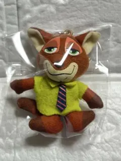 ズートピア　グッズ　ニック・ワイルド ぬいぐるみマスコット キーホルダー