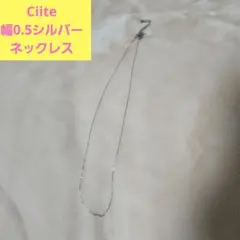 【 金属アレルギー対応 】幅0.5mm 極細シンプルチェーンネックレス