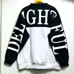 新品‼️ビックサイズ刺繍、プリント❗切り替えトレーナー❗