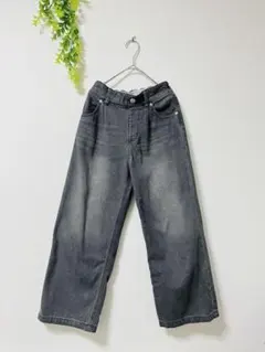 GLOBALWORK【グローバルワーク】ブラック ワイドパンツ 140センチ