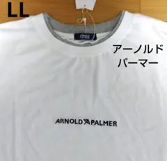 LL　アーノルドパーマー　新品　半袖Tシャツ　メンズ　ホワイトのサムネイル
