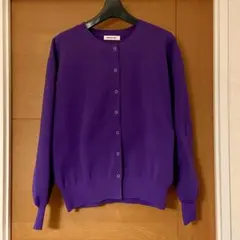 NATURAL BEAUTY BASIC きれいな紫色のカーディガン