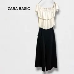 ザラベーシック オールインワン コンビネゾン ワイドパンツ きれいめ 上品 XSのサムネイル