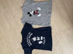 ミッキーマウス Tシャツ 2枚セット