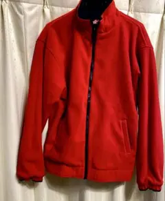 値下げ厚手フリース　赤 ネイビー ENGLAND ON TOUR リバーシブル