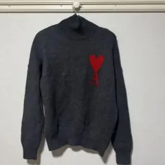 AMI PARIS(アミパリス) セーター タートルネック ハートロゴ