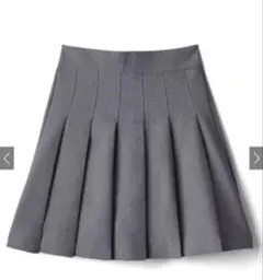 GRL インパン裏地付きプリーツミニスカート　M 【at1734】