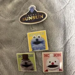 パペットスンスン　キラキラダイカットステッカーセット