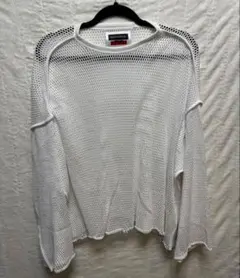 MAISON SPECIAL メッシュニット ホワイト 01(Mサイズ)のサムネイル
