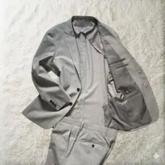 【美品】TETE DUE 春夏スーツ A5グレー 段返り はるやま P.S.FAのサムネイル