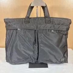 PORTER タンカー ショートヘルメットバッグ　ブリーフケース 黒　ブラック