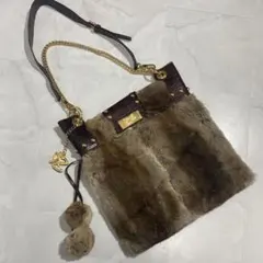 DOLCE&GABBANA ファー パイソン ハンドバッグ トートバッグ DOLCE&GABBANA ファー パイソン ハンドバッグ トートバッグ - メルカリ