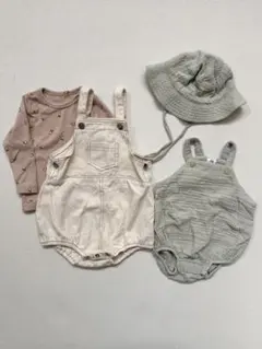ベビー服ロンパース・ハットセット