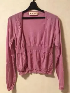 【美品】マルニ カシミヤ カーディガン サイズ 40 ピンクのサムネイル